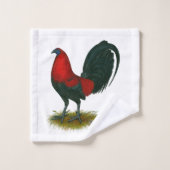 Amerikaanse Gamecock:  Bruin Rood Bad Handdoek (Wasdoekje)