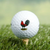 Amerikaanse Gamecock: Bruin Rood Golfballen (Insitu Shirt)