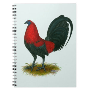 Amerikaanse Gamecock:  Bruin Rood Notitieboek