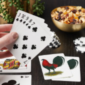 Amerikaanse Gamecock: Bruin Rood Pokerkaarten (Insitu)