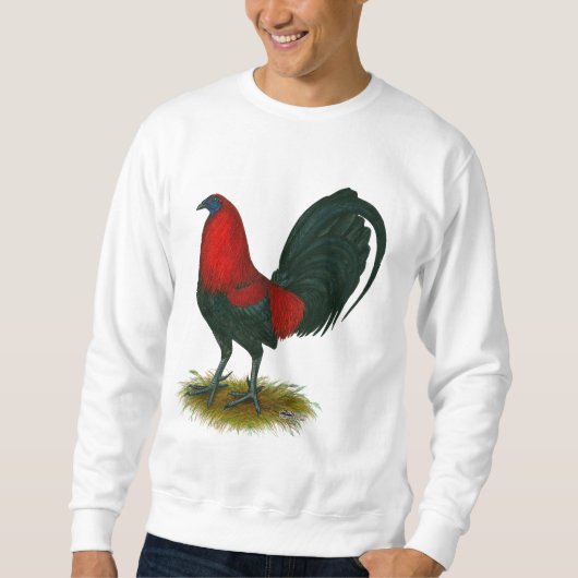 Amerikaanse Gamecock: Bruin Rood Trui (Voorkant)
