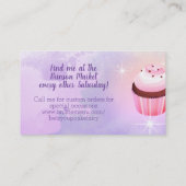 Amerikaanse gebakkerkbakkersbakkerij voor magisch  visitekaartje (Achterkant)