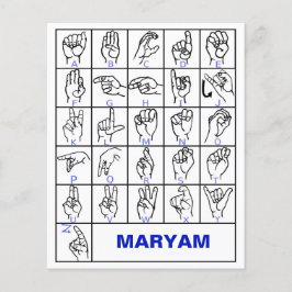 Amerikaanse Gebarentaal Alfabet, Leer Gebarentaal  Flyer