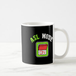 Amerikaanse Gebarentaal Asl Ik Ben Dove Bewustzijn Koffiemok