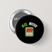 Amerikaanse Gebarentaal Asl Ik Ben Dove Bewustzijn Ronde Button 5,7 Cm (Voorkant /achterkant)