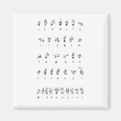 Amerikaanse gebarentaal (ASL) Magneet (Voorkant)