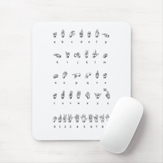 Amerikaanse gebarentaal (ASL) Muismat (Met muis)