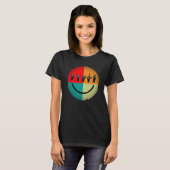 Amerikaanse gebarentaal ASL Smile Interpreter Deaf T-shirt (Voorkant volledig)