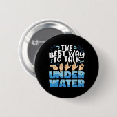 Amerikaanse Gebarentaal De Beste Manier Om Onderwa Ronde Button 5,7 Cm (Voorkant /achterkant)