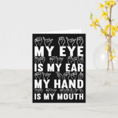 Amerikaanse gebarentaal Doof Bewustzijn 21 Kaart (Gele Bloem)