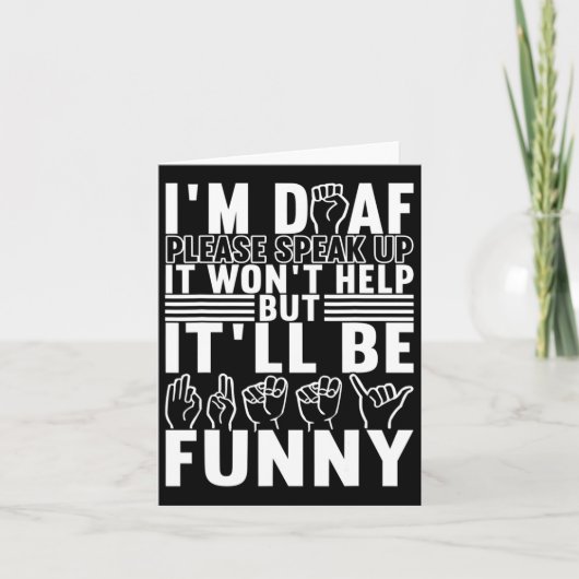 Amerikaanse gebarentaal doofbewustzijn 13 kaart (Voorkant)