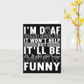 Amerikaanse gebarentaal doofbewustzijn 13 kaart (Gele Bloem)