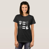Amerikaanse gebarentaal doofbewustzijn 6 t-shirt (Voorkant volledig)