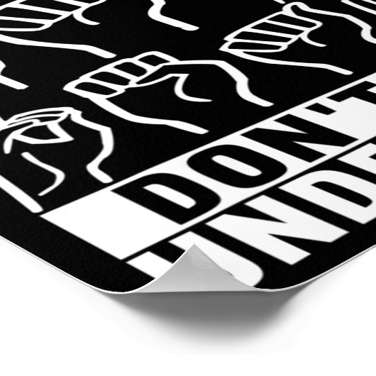 Amerikaanse gebarentaal doofbewustzijn 7 poster (Hoek)