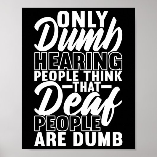 Amerikaanse Gebarentaal Dove Bewustwording 19  Poster (Voorkant)