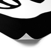 Amerikaanse gebarentaal houdt van asl doof bewustz poster (Hoek)