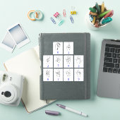 Amerikaanse Gebarentaal, Leer ASL-nummers Stickers (iPad Cover)