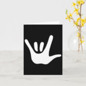 Amerikaanse Gebarentaal Liefde Asl Doofbewustzijn  Kaart (Gele Bloem)