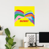 Amerikaanse gebarentaal meer poster (Thuiskantoor)