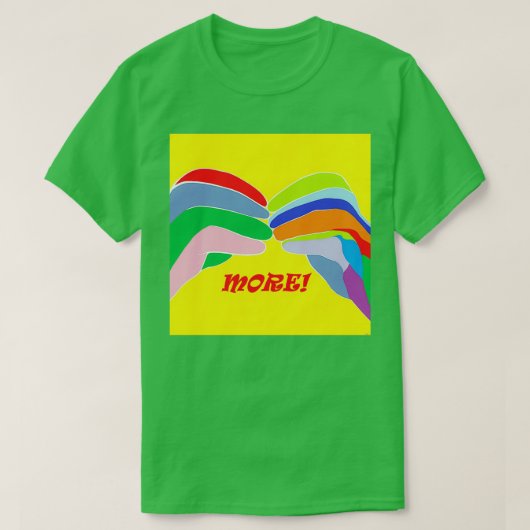 Amerikaanse gebarentaal meer t-shirt (Design voorkant)