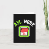 Amerikaanse gebarentaal vraagt om doofbewustzijn kaart (Voorkant)