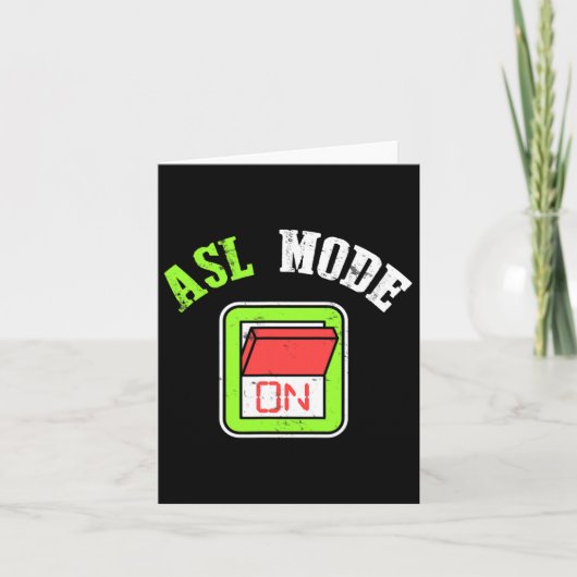 Amerikaanse gebarentaal vraagt om doofbewustzijn kaart (Voorkant)