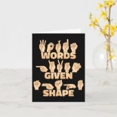 Amerikaanse gebarentaal woorden krijgen vorm kaart (Gele Bloem)