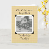 Amerikaanse geboortedag kaart (Gele Bloem)