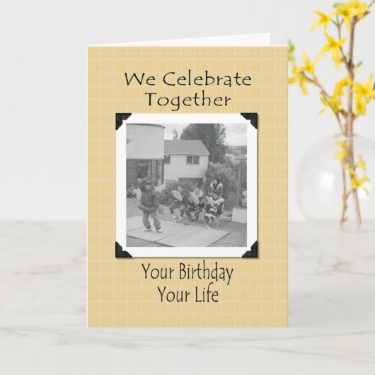 Amerikaanse geboortedag kaart (Gele Bloem)