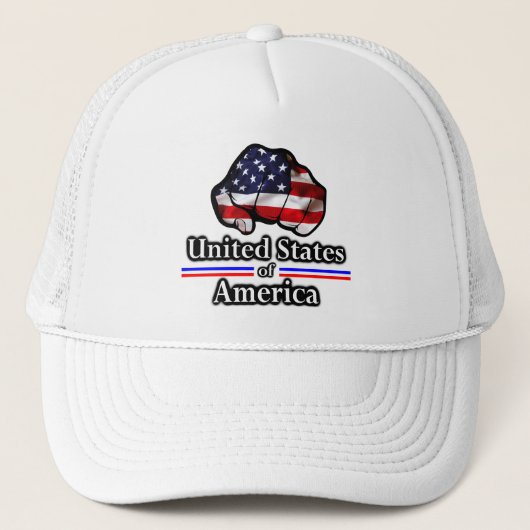 Amerikaanse gedenkster Vlag Amerikaanse Pride Trucker Pet (Voorkant)