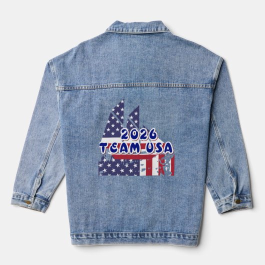 Amerikaanse Geest Denim Jacket (Achterkant)