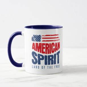 Amerikaanse Geest – Land van de Vrije Patriotische Mok