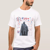 Amerikaanse Geest Schitter wit T-shirt (Voorkant)