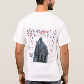 Amerikaanse Geest Schitter wit T-shirt (Achterkant)