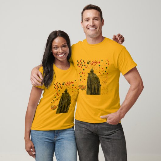 Amerikaanse Geest Shine goud T-shirt (Unisex)