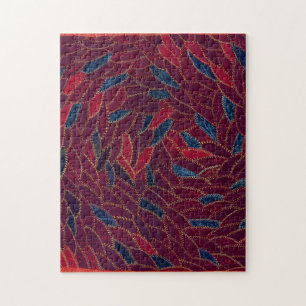 Amerikaanse gekke quilt legpuzzel