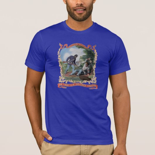 Amerikaanse gekleurde troops T-Shirt (Premium) (Voorkant)