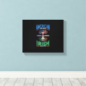 Amerikaanse gekweekte Ierse wortels St. Patrick's  Canvas Afdruk (Insitu (Houten vloer))