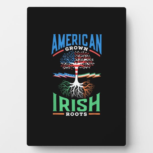Amerikaanse gekweekte Ierse wortels St. Patrick's Fotoplaat (voorkant)