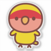 Amerikaanse gele perzikkaketoer sticker (Voorkant)