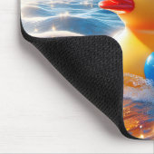 Amerikaanse gele rubberen eend muismat (Hoek)