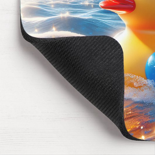 Amerikaanse gele rubberen eend muismat (Hoek)