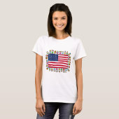 amerikaanse gelukkige kinderen t-shirt (Voorkant volledig)