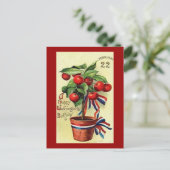 Amerikaanse Geo Washingtons Birthday Briefkaart (Staand voorkant)