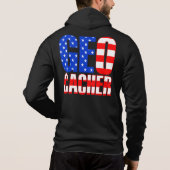 Amerikaanse Geocacher Hoodie (Achterkant)