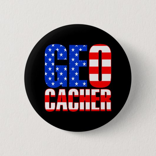 Amerikaanse Geocacher Ronde Button 5,7 Cm (Voorkant)