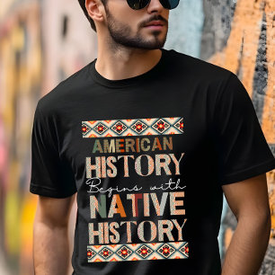 Amerikaanse geschiedenis begint met inheemse gesch t-shirt
