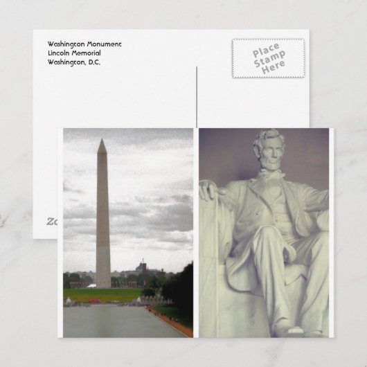 Amerikaanse geschiedenis briefkaart (Voorkant / Achterkant)