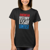 Amerikaanse geschiedenis essay wedstrijd t-shirt (Voorkant)