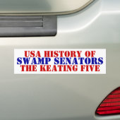 Amerikaanse geschiedenis moeras senatoren McCain K Bumpersticker (Op auto)